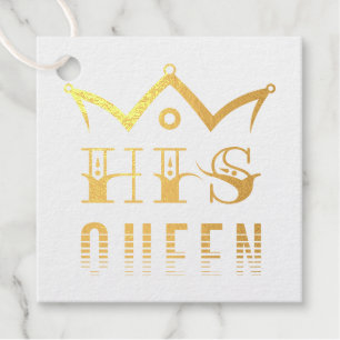 His Queen Favour Tags