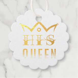 His Queen Favour Tags