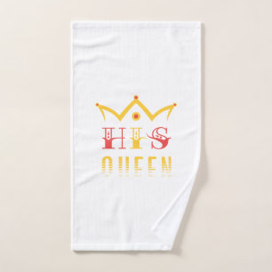 His Queen Hand Towel