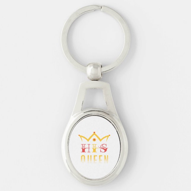 His Queen Key Ring (Front)
