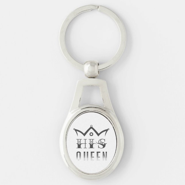 His Queen Key Ring (Front)