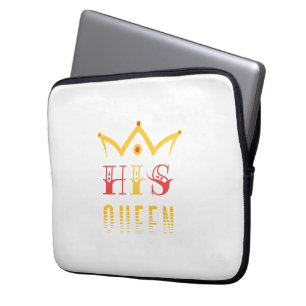 His Queen Laptop Sleeve