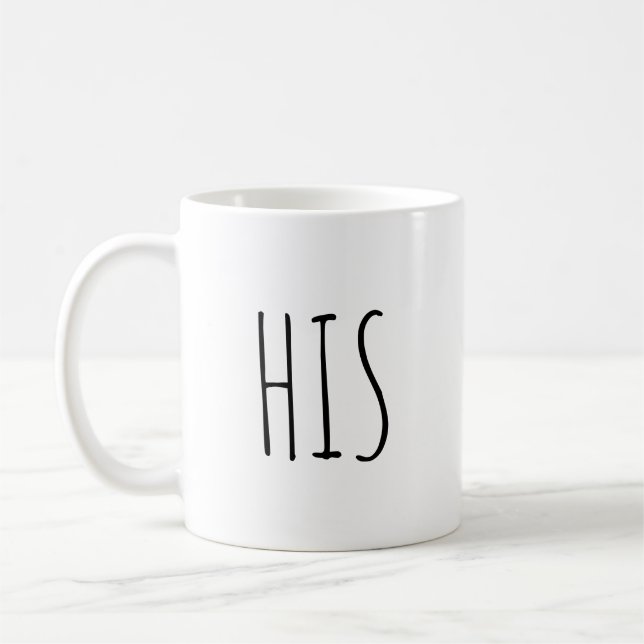 "His" RAE DUNN inspired Coffee Mug (Left)
