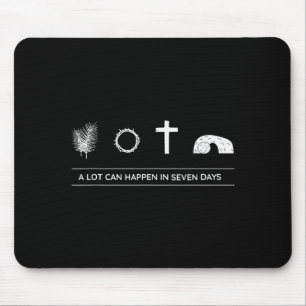 His Risen, Palm Sunday, Holy Week, Good Friday, Ea Mouse Pad