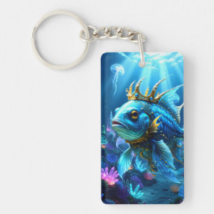 His Royal Fishness  Key Ring