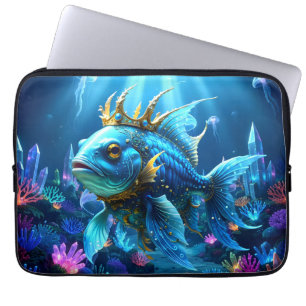 His Royal Fishness  Laptop Sleeve