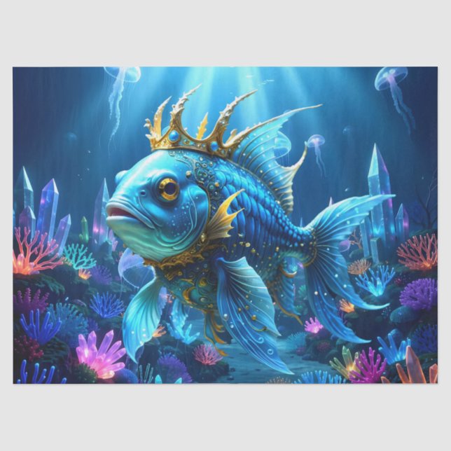 His Royal Fishness  Tissue Paper (Front)