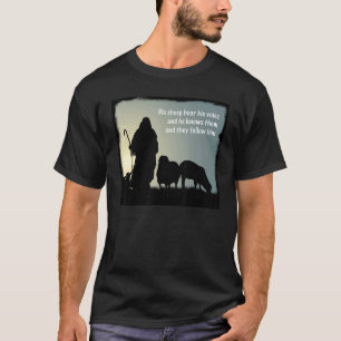 His sheep hear his voice Christian message T-Shirt