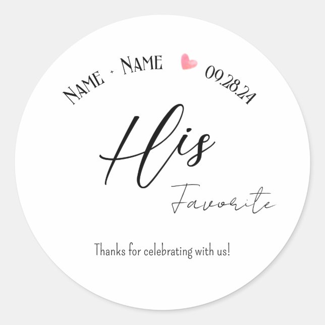 His Sticker (Front)