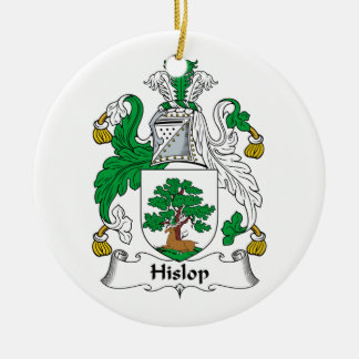 Hislop Family Crest Ceramic Tree Decoration