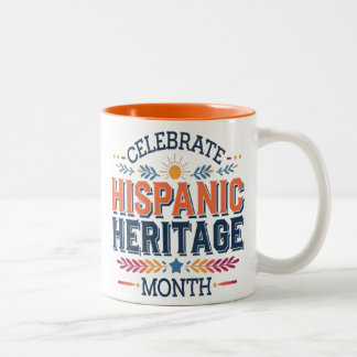 hispani heritage month Two-Tone coffee mug