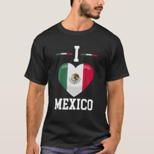 Hispanic Culture Proud Mexican Heritage Heart I Lo T-Shirt