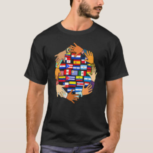 Hispanic Heritage Month All Latino Countries Flags T-Shirt