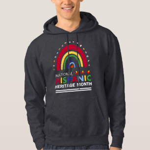  Hispanic Heritage Month Boho Rainbow and Flags   Hoodie