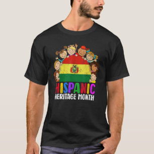Hispanic Heritage Month Bolivia Boy Girls Kids Lat T-Shirt