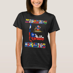 Hispanic Heritage Month Chile Chilean Flag retro T-Shirt
