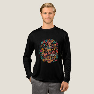 Hispanic Heritage Month Colourful Latin Folk Art C Tri-Blend Shirt