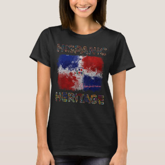 Hispanic Heritage Month Dominican Flag Dominicana  T-Shirt