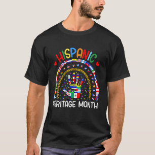 Hispanic Heritage Month Earth Childs Latin Flag Bo T-Shirt