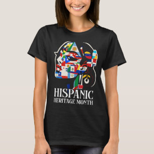 Hispanic Heritage Month Flags Women, Men T-Shirt