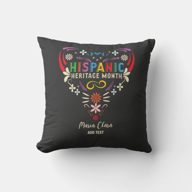 Hispanic Heritage Month Hispanic Americans Latino Cushion (Front)