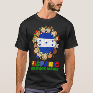 Hispanic Heritage Month Honduras Kids Boys Girls T-Shirt