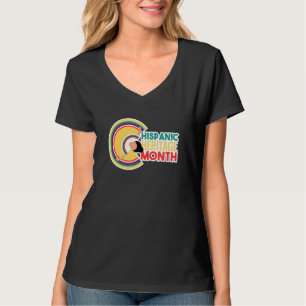 Hispanic Heritage Month L Latina Traditional Dress T-Shirt
