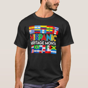 Hispanic Heritage Month Latin American Countries F T-Shirt