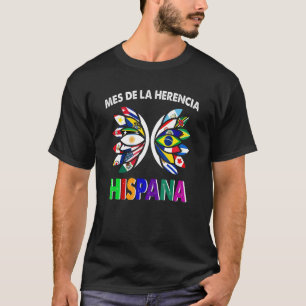 Hispanic Heritage Month Latino All Countries Flags T-Shirt