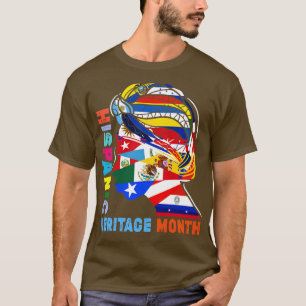 Hispanic Heritage Month Latino Countries Flags Pro T-Shirt