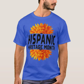 Hispanic Heritage Month Latino Countries Flags Sun T-Shirt