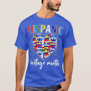Hispanic Heritage Month Latino Countries Heart Fla T-Shirt