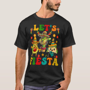 Hispanic Heritage Month Let Fiesta Tacos Catus Av T-Shirt