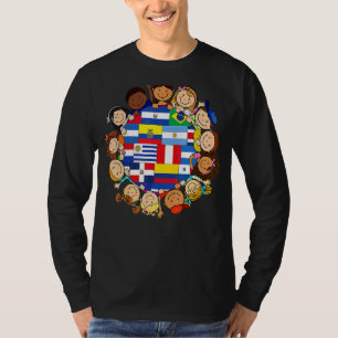 Hispanic Heritage Month Mexican Latino Flag Boy Gi T-Shirt