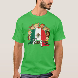 Hispanic Heritage Month Mexico Pride Mexican Flag T-Shirt