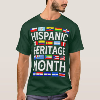 Hispanic Heritage Month National Latino Countries T-Shirt