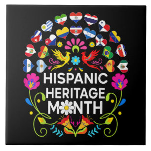 Hispanic Heritage Month National Latino Countries Tile