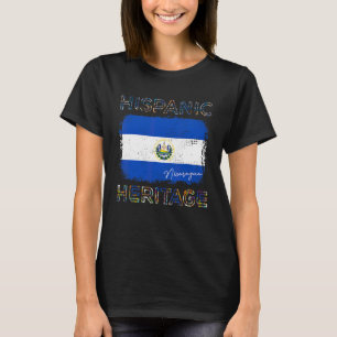 Hispanic Heritage Month Nicaragua Flag Nicaraguan  T-Shirt