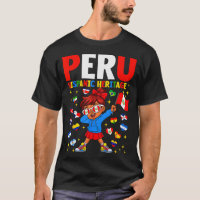 Hispanic Heritage Month Peru Flag Peruvian Girl Ki