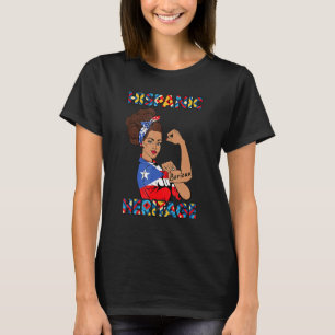 Hispanic Heritage Month Puerto Rico Girls Youth W T-Shirt