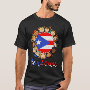 Hispanic Heritage Month Shirt Puerto Rican Flag Bo