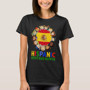 Hispanic Heritage Month Spain Kids Boys Girls T-Shirt