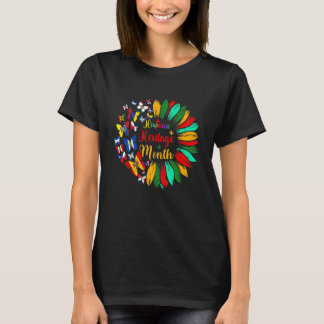 Hispanic Heritage Month Sunflower Butterfly Proud T-Shirt