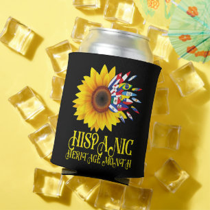 Hispanic Heritage Month Sunflower Latino Americans Can Cooler