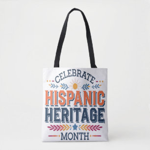 Hispanic heritage month tote bag