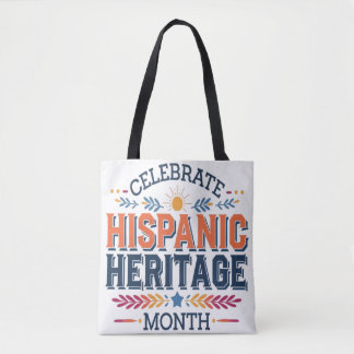 Hispanic heritage month tote bag