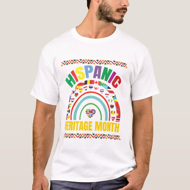 hispanic heritage month tshirt Celebrate Hispanic  (Front)