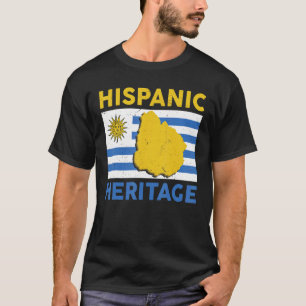 Hispanic Heritage Month Uruguayan Flag Uruguay T-Shirt