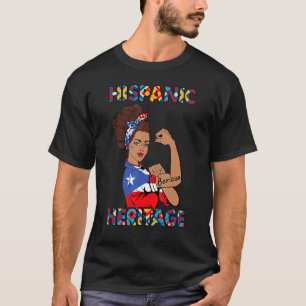 Hispanic Heritage Month Women Puerto Rico T-Shirt