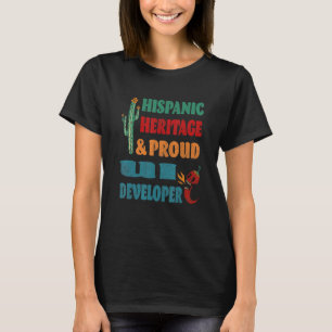 Hispanic Heritage & Proud Ui Developer T-Shirt